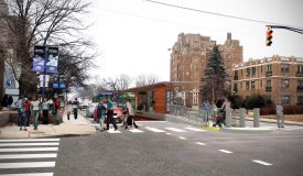 photo of proposed BRT station at 30th & Meridian