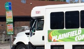 Plainfield Connector Bus At Bridgeport stop